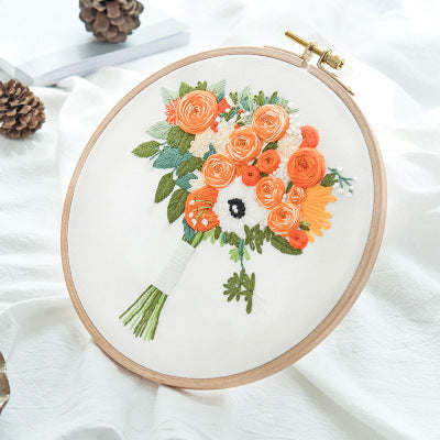 Paquet de matériel de broderie DIY