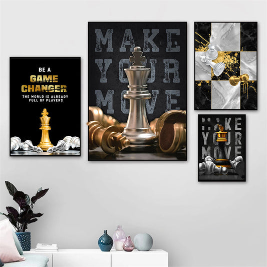 Citas creativas impresas cartel motivacional pintura en lienzo