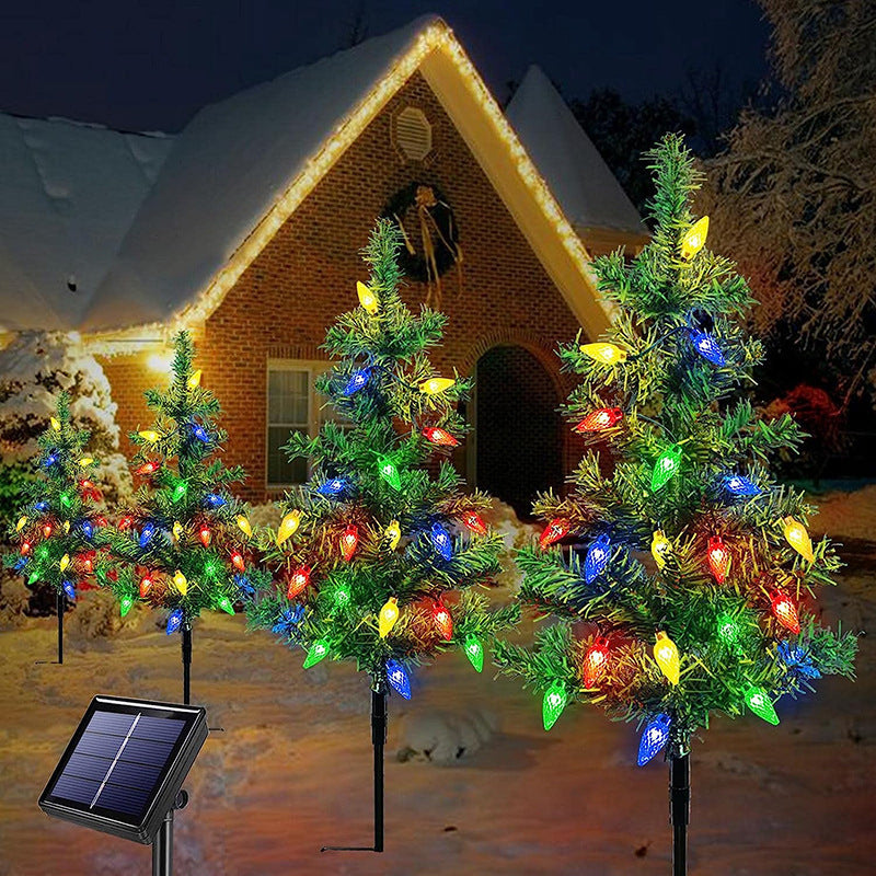 Solar Christmas Tree Outdoor Courtyard Decoration Landscape Lamp