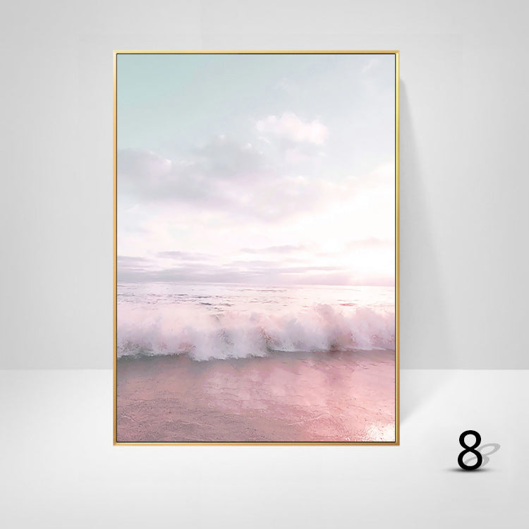 Beautiful seascape beach decoration painting