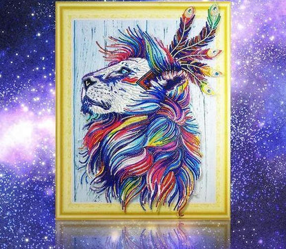 SPECIAL-SHAPED - THE Lion - DIAMOND PAINTING