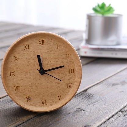 Solid Wood Clock Decoration Living Room Modern Minimalist