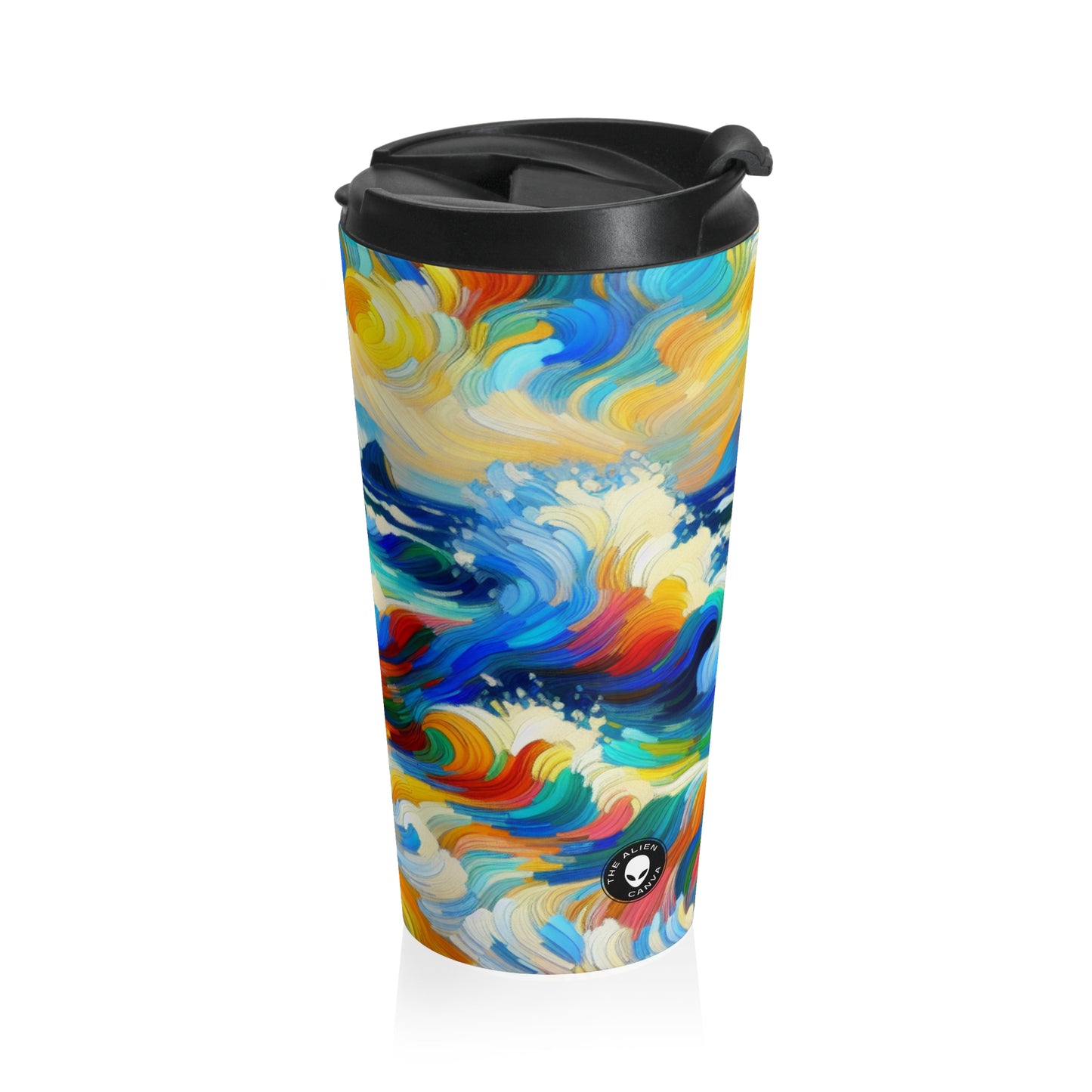 "The Fauvist Shore" - The Alien Stainless Steel Travel Mug Fauvism