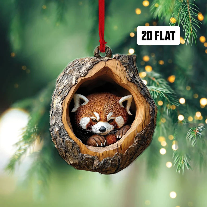 Christmas Tree Decorations Small Animal 2D Flat Print Acrylic Small Pendant