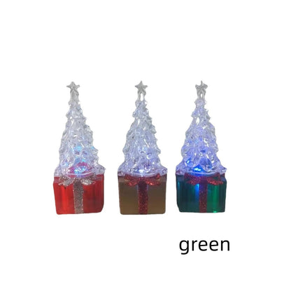 Colorful Acrylic Gift Christmas Tree Decorations