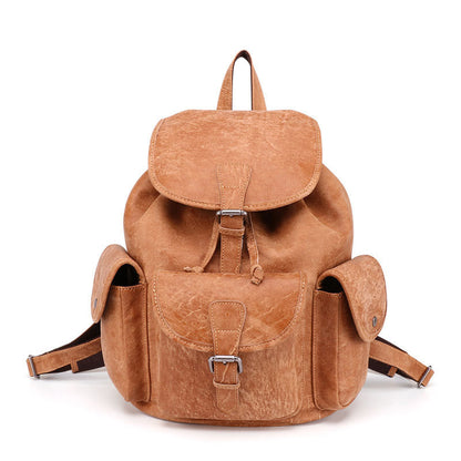 Mochila casual de cuero vintage