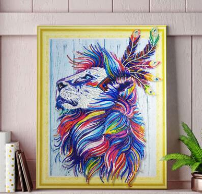 SPECIAL-SHAPED - THE Lion - DIAMOND PAINTING