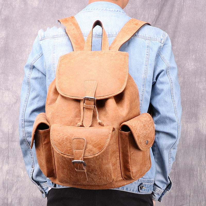 Mochila casual de cuero vintage