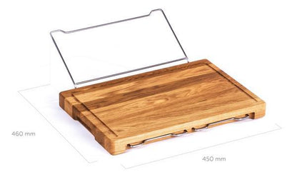 Tabla de cortar de cocina para verduras con bandejas, caja de almacenamiento, tabla para cortar alimentos de bambú, multifunción, suave y práctica