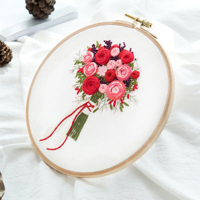 Paquet de matériel de broderie DIY