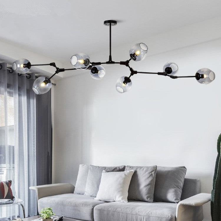 Lustre moléculaire de branche de concepteur nordique lampes d'art modernes simples