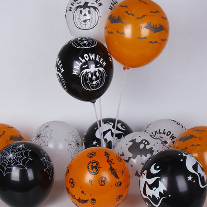 Ballons en Latex pour Halloween, 12 pouces, fournitures de fête, décoration