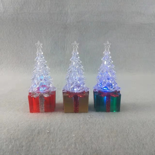 Colorful Acrylic Gift Christmas Tree Decorations