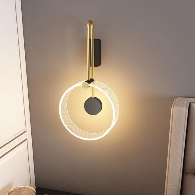 Lámpara de pared para dormitorio, mesita de noche, entrada, estilo lujoso, moderna, minimalista, famosa en Internet