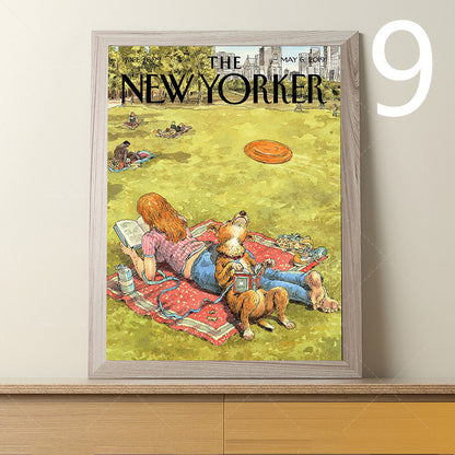 Hot Dog New York Magazine Cover Print Canvas Painting