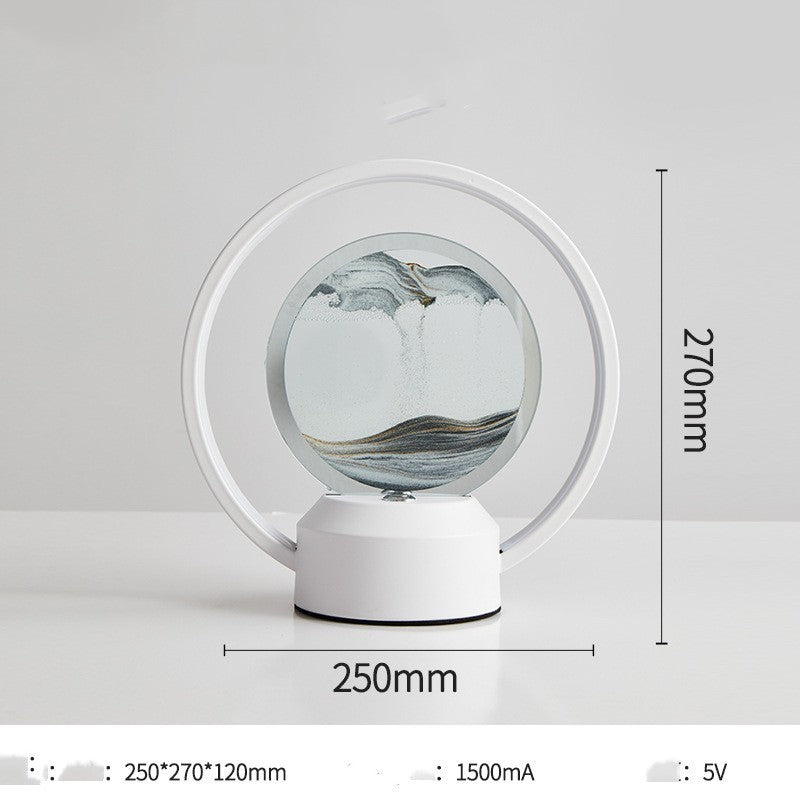 Génération de lumières décoratives minimalistes pour chambre à coucher et salon, verre à vent artistique, lampes et lanternes LED intelligentes 3D