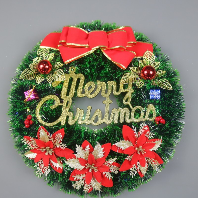 Christmas Decorations Festival Wreath Wreath Window Layout Door Hanging Site Layout Christmas Product