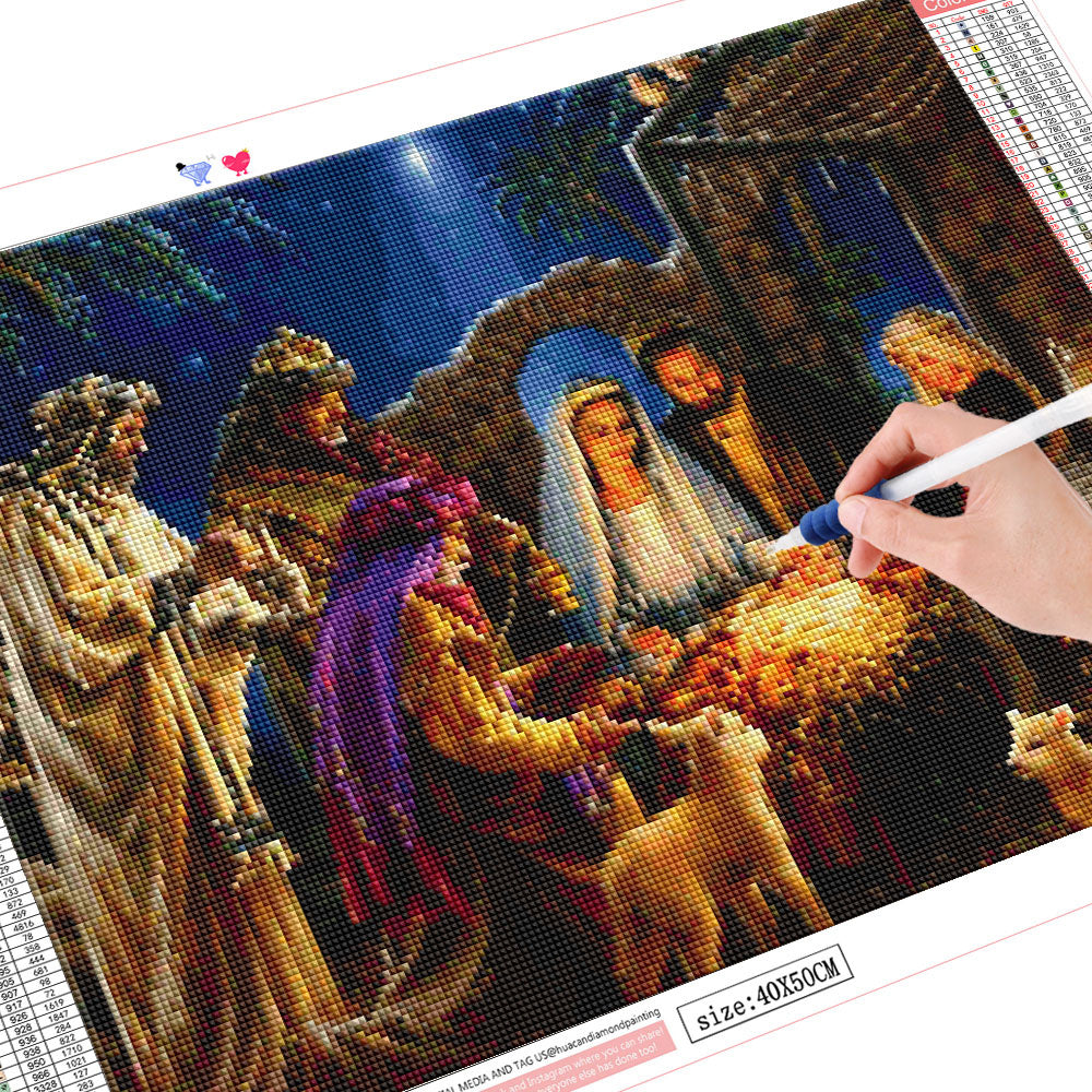 5D DIY Painting Kit Jesus Square Or Round Diamond Embroidery