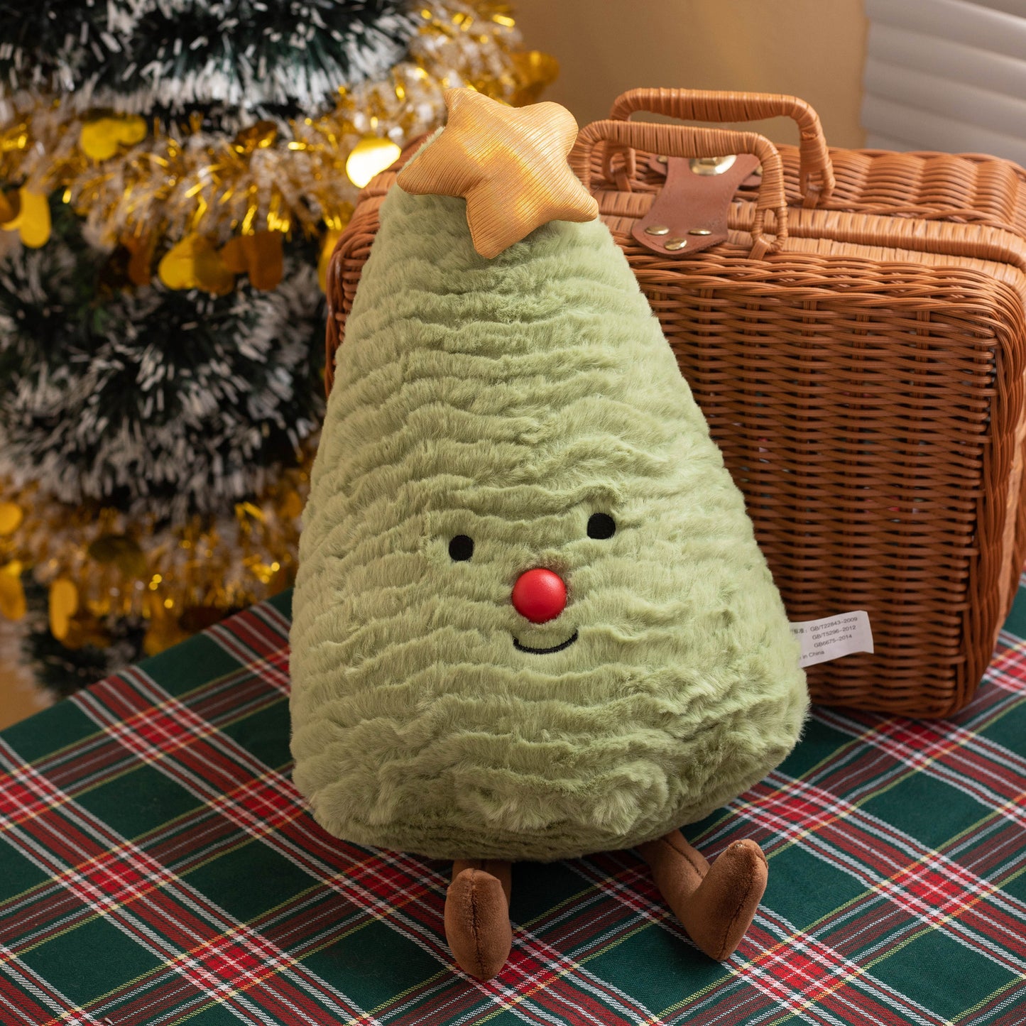 Plush Pillow Christmas Tree Decorative Gift Doll