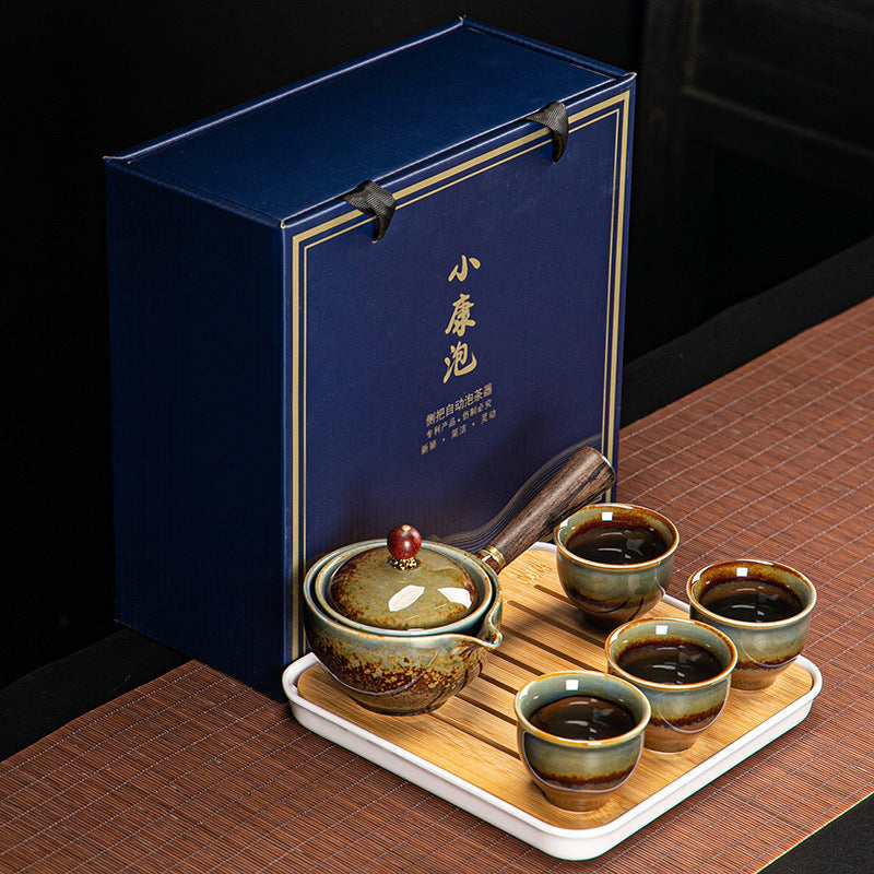 Dongni Simple 360 Degree Rotation Xiaoyao Teapot Tea Set