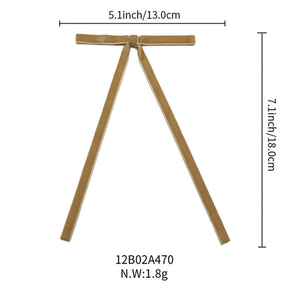 Lot de 12 bandes de velours avec nœud et décoration pour sapin de Noël