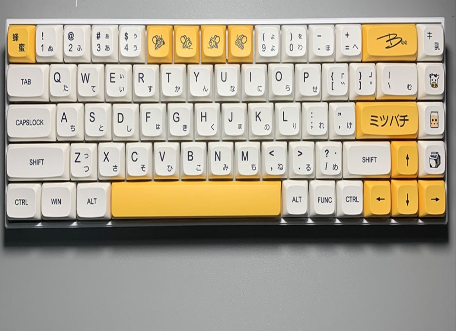 Lait d'abeille miel avocat Xda Keycap Pbt matériel Sublimation