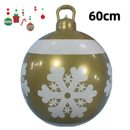 PVC Inflatable 60cm Christmas Ball Ornament Ball Venue Layout Party Atmosphere Ball Courtyard Layout