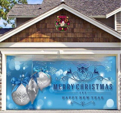 Christmas Background Fabric Garage Door Decoration Holiday Party Banner Amazon Tapestry