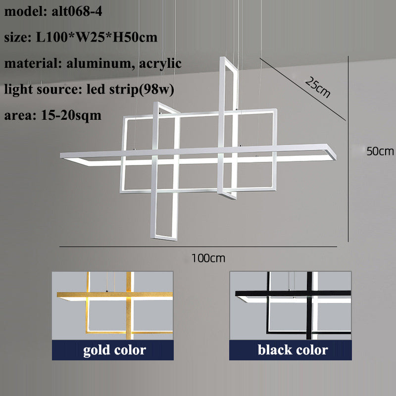 Nouveau Lustre géométrique d'art créatif