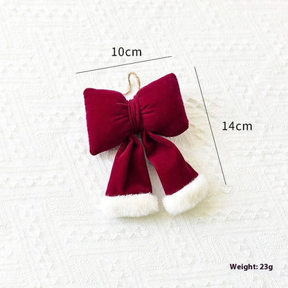 Christmas Large Lint Bowknot Three-dimensional Decorations