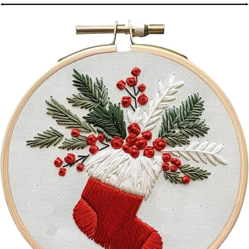 Cross-border New Embroidery Christmas Embroidery KIT Christmas KIT Embroidery Handicraft DIY Material