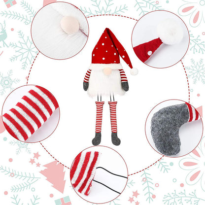 Tree Top Dress Up Christmas Tree Ornaments Red Hat Faceless Doll