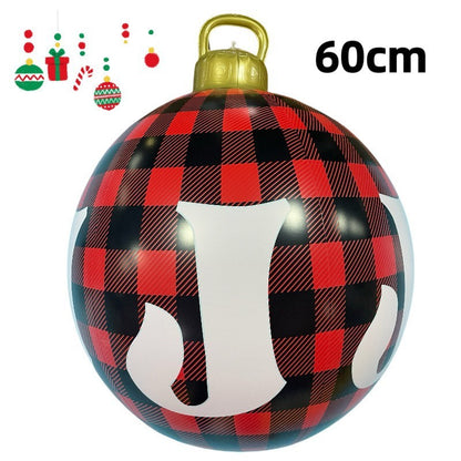 PVC Inflatable 60cm Christmas Ball Ornament Ball Venue Layout Party Atmosphere Ball Courtyard Layout