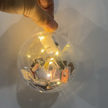 Décorations de Noël Pendentifs de boules de Noël remplis de livres