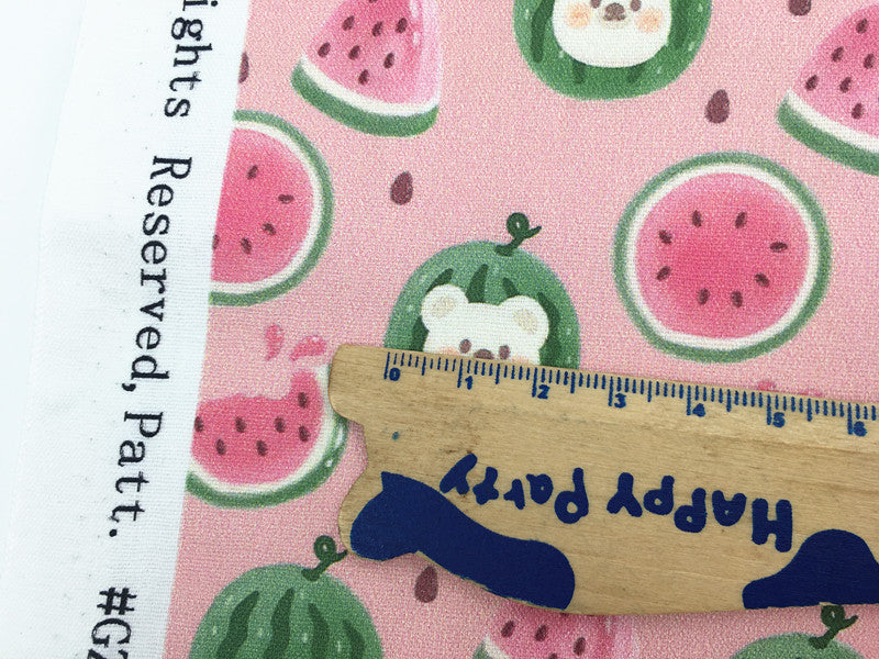 Peel Watermelon Bear Cartoon Digital Printed Cloth