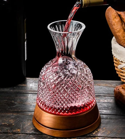 Kit de carafes à vin rouge Vortex en verre de cristal