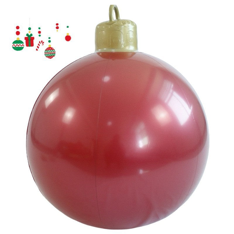 PVC Inflatable 60cm Christmas Ball Ornament Ball Venue Layout Party Atmosphere Ball Courtyard Layout