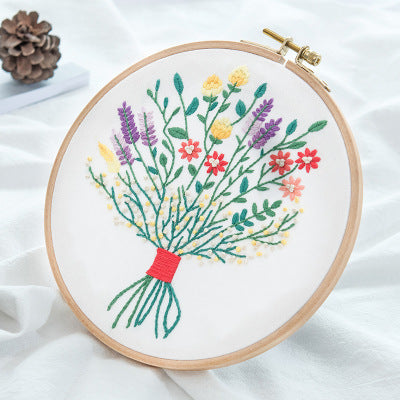 Paquet de matériel de broderie DIY