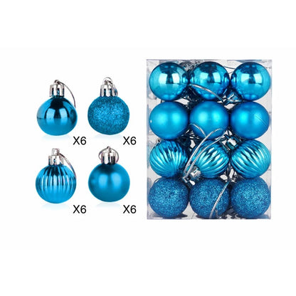 Boule de Noël 3 cm Galvanoplastie Boule brillante de forme spéciale en plastique