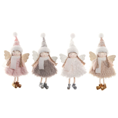 New Christmas Tree Creative Jacquard Hat Angel Christmas Tree Decoration Pendant