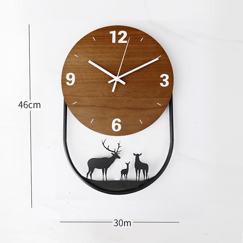 Décoration murale d’horloge d’art minimaliste