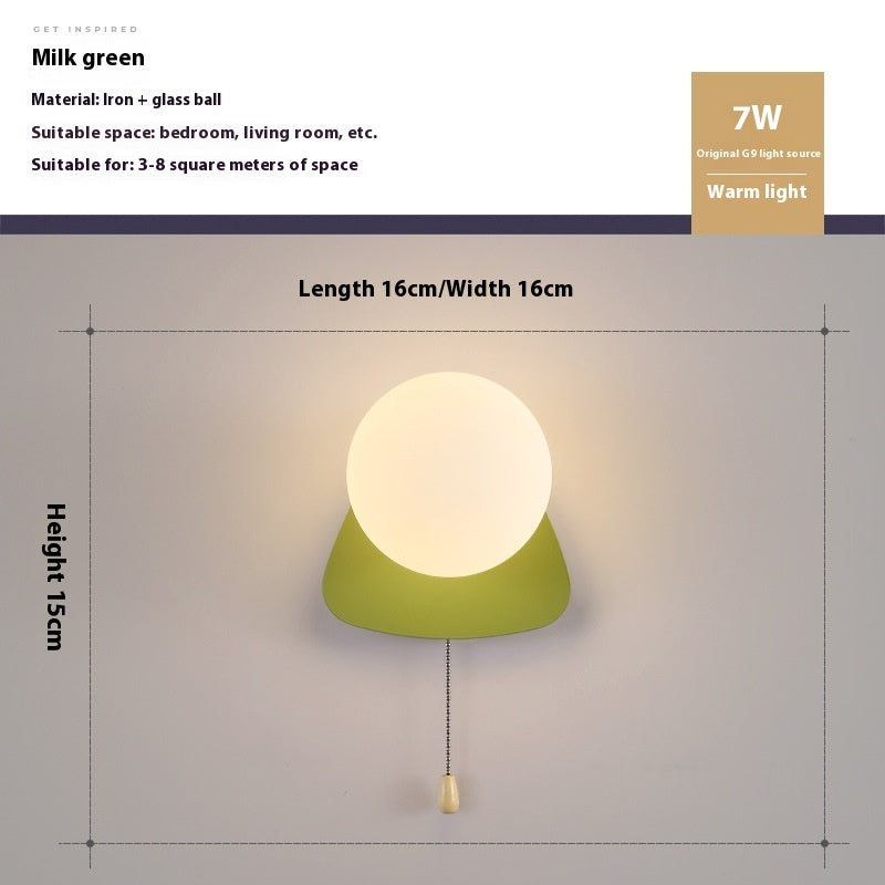 Bedside Children's Room Aisle Simple Modern Wall Lamp