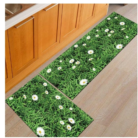 Tapis de sol antidérapants, résistants à l'huile, lavables en machine, pour salle de bain, salle de bain, tapis de chevet