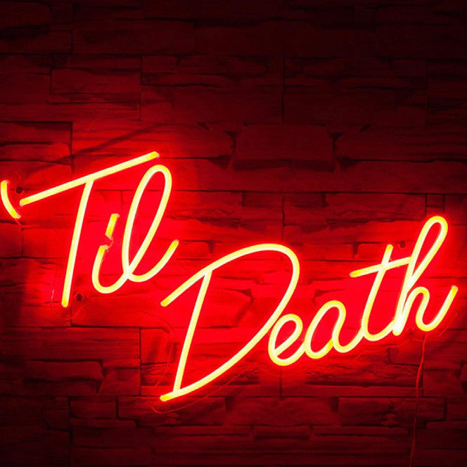 Led Neon Light Til Death Wedding Decoration Outdoor