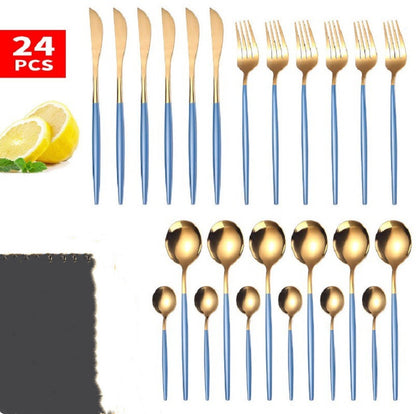 Ensemble de couverts de luxe 24 pièces