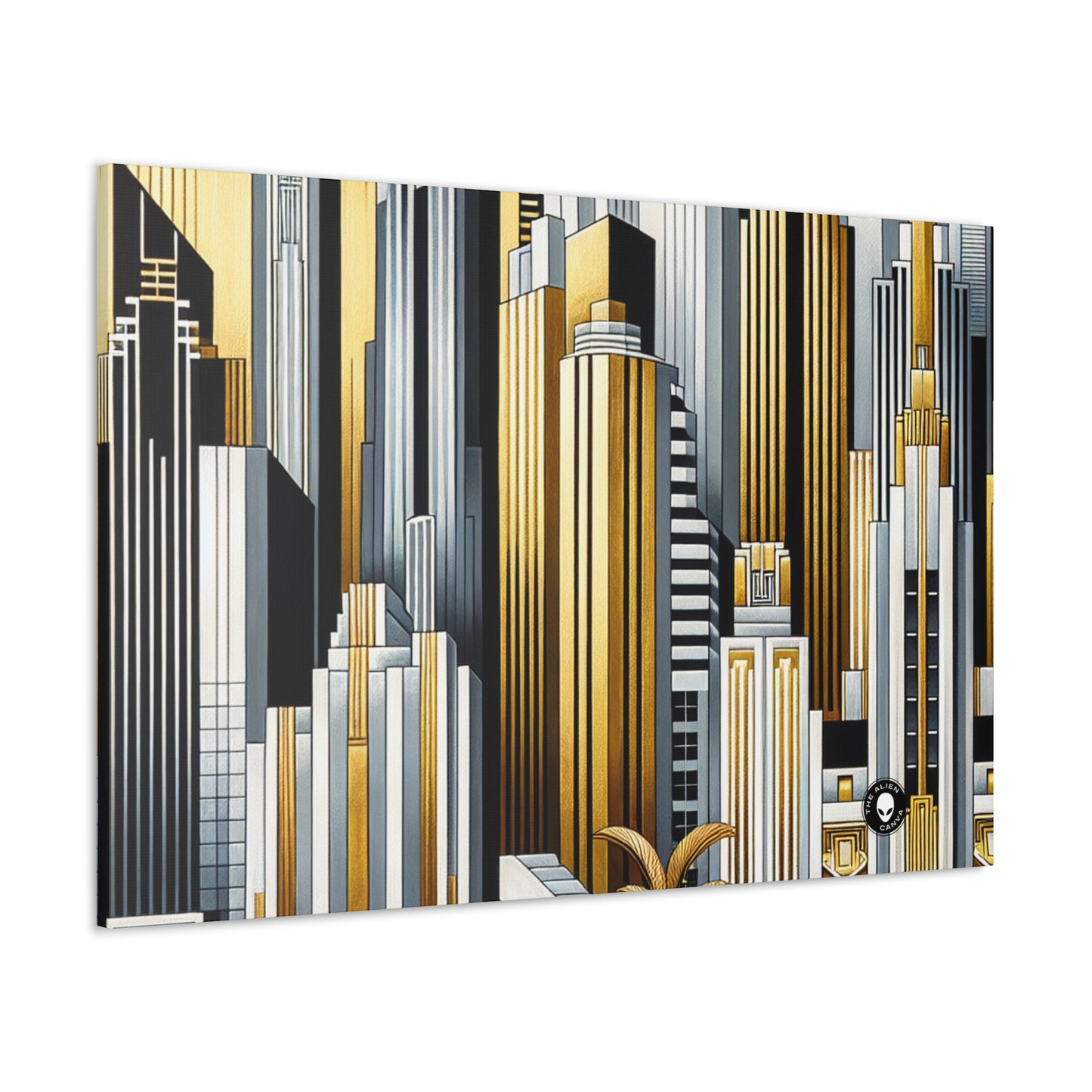 "Artistic Deco Dreamscape" - El Alien Canva Art Deco