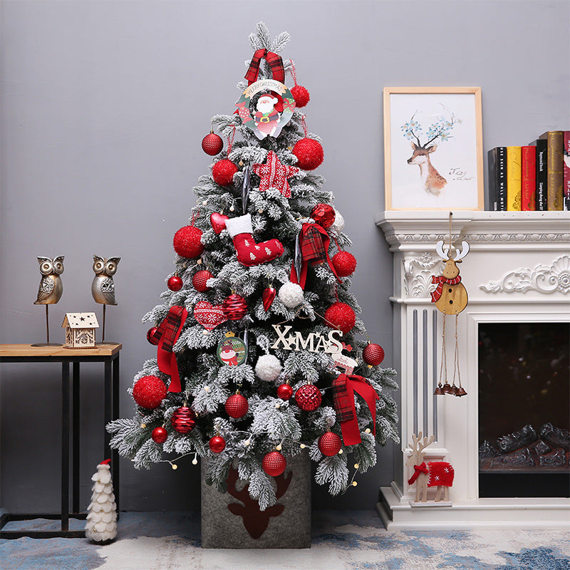 Paquet de décoration d'arbre de Noël de neige de 1,5 M pour la maison