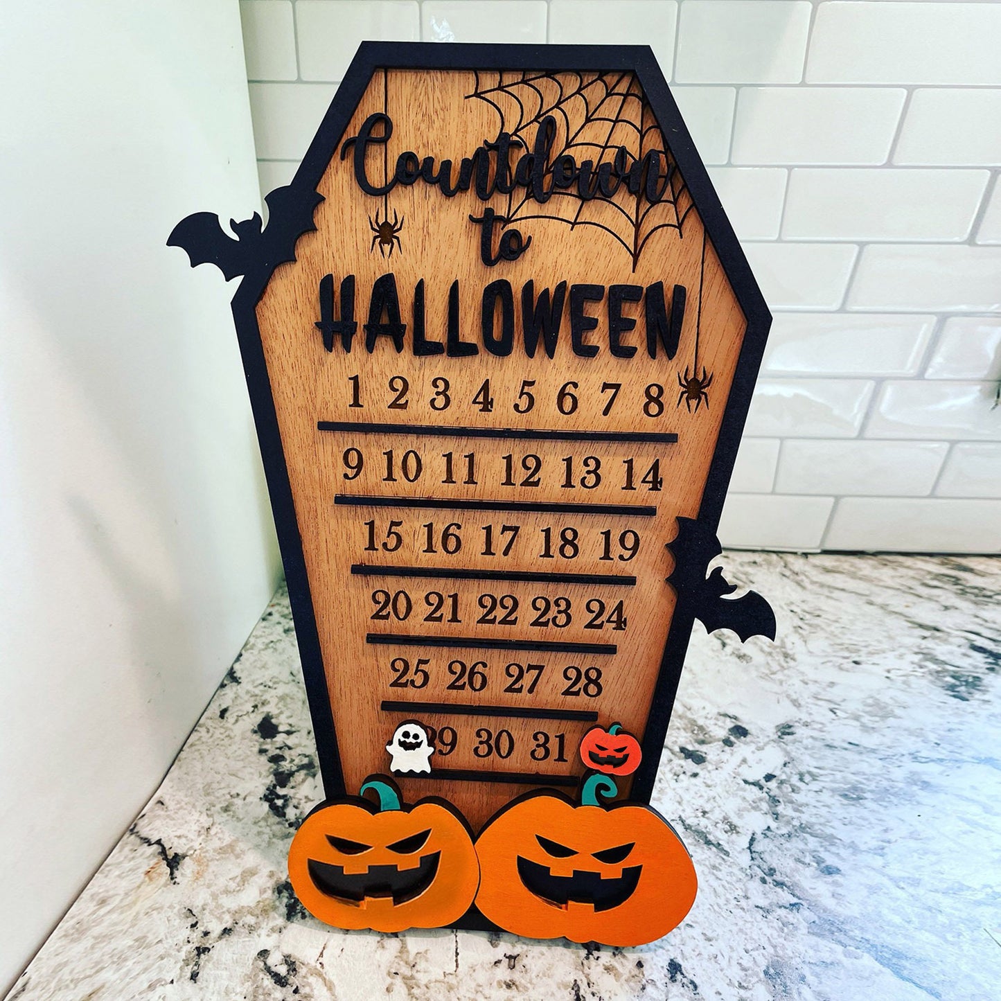 Decoración de Halloween de madera estilo americano