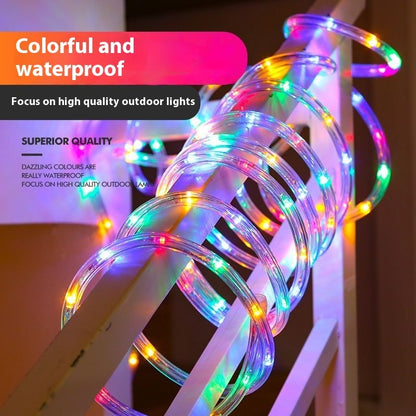 Solar Tube LED Outdoor Decoration Leather Tube Light Strip