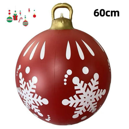 PVC Inflatable 60cm Christmas Ball Ornament Ball Venue Layout Party Atmosphere Ball Courtyard Layout